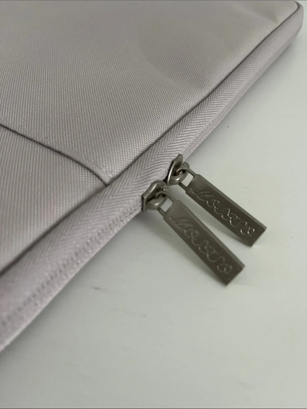 Gray Laptop Sleeve with Protective Zip and Slim Profile